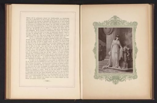 Photographic reproduction of a painting depicting Fabia and Icilius from Soll und Haben by Gustav Freytag