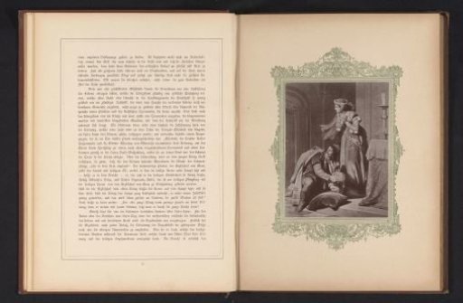 Photographic reproduction of a drawing depicting Helene Kottanner stealing the Hungarian crown