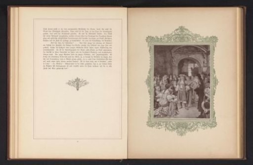 Photographic reproduction of a painting depicting, presumably, Charles, Elector of the Palatinate, with a retinue
