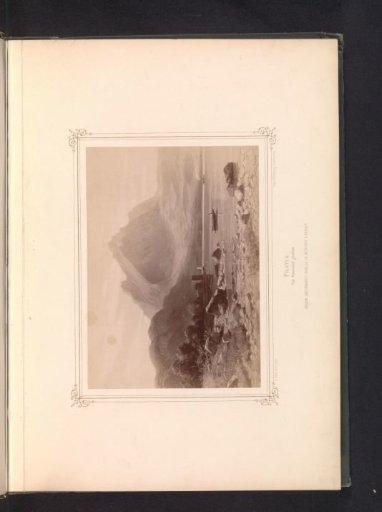 Photographic reproduction of a painting of Mount Pilatus