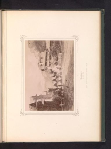 Photographic reproduction of a painting of a view of Meiringen