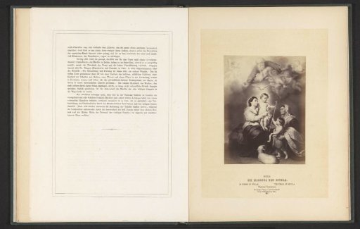 Photographic reproduction of a print after a painting of the Holy Family by Bartolomé Esteban Murillo
