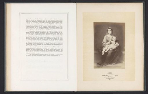 Photographic reproduction of a print after a painting of Mary with Child by Bartolomé Esteban Murillo