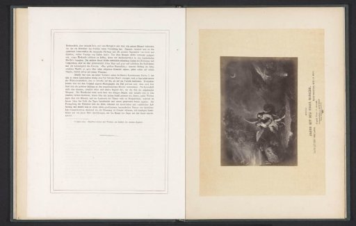 Photographic reproduction of a print after a painting of Jacob Wrestling with an Angel by Bartolomé Esteban Murillo