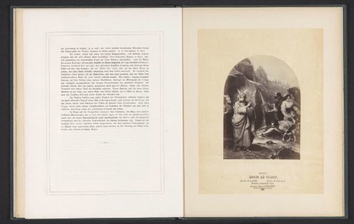 Photographic reproduction of a print after a detail of a painting of Moses Striking Water from the Rock by Bartolomé Esteban Murillo