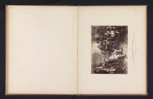 Photographic reproduction of a painting of Frederick William I of Prussia visiting a school by Adolf Menzel