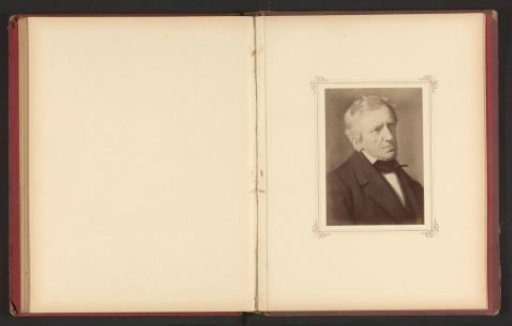 Photographic reproduction of a portrait of Franz Grillparzer