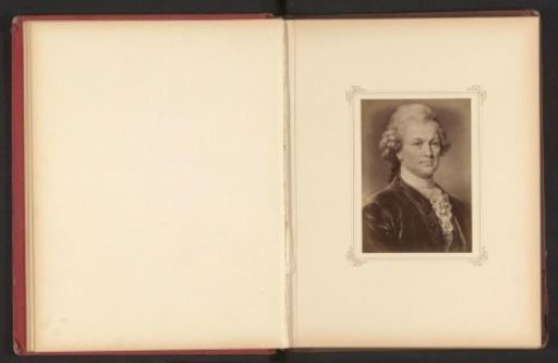 Photographic reproduction of a portrait of Gotthold Ephraim Lessing