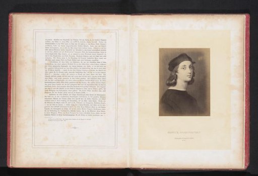 Photographic reproduction of an engraving after a self-portrait by Raphael