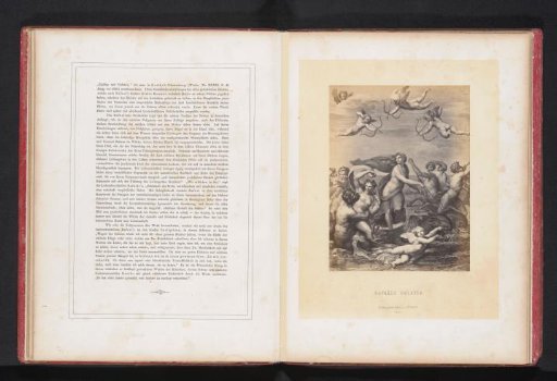 Photographic reproduction of a print after the Triumph of Galatea by Raphael