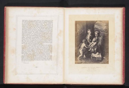 Photographic reproduction of an engraving after La Perla by Raphael