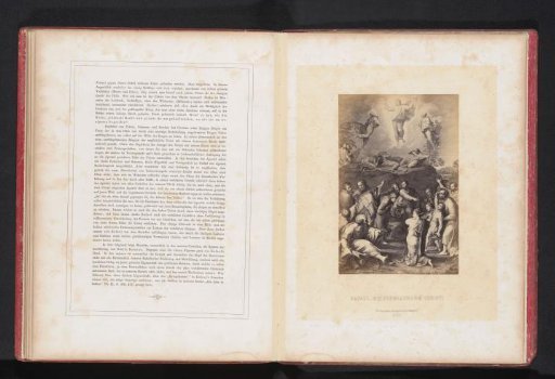 Photographic reproduction of an engraving after the Transfiguration by Raphael