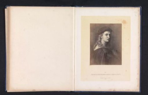 Photographic reproduction of a print after a self-portrait by Raphael