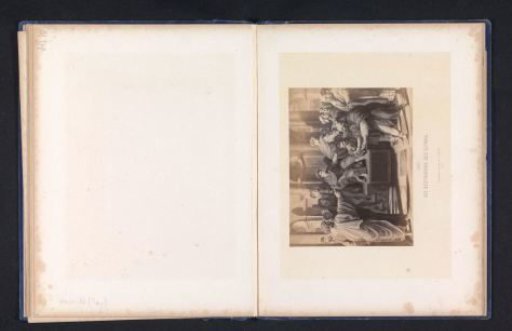 Photographic reproduction of a print after a cartoon for a tapestry by Raphael, depicting Elymas struck with blindness