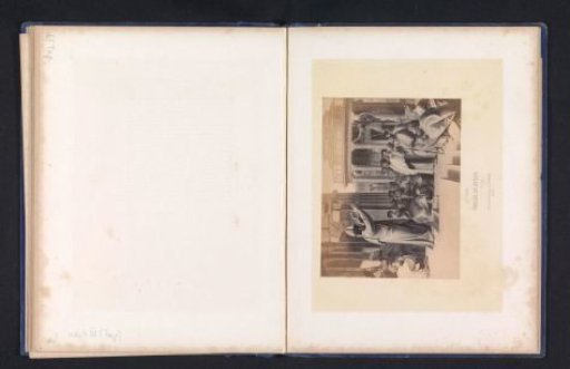 Photographic reproduction of a print after a cartoon for a tapestry by Raphael, depicting the preaching of Paul at Athens
