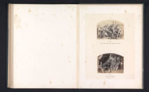 Photographic reproductions of prints after frescoes depicting Joshua making the sun and moon stand still and Joshua with Eleazar by Raphael for the loggias in the Vatican