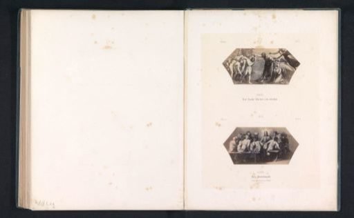 Photographic reproductions of prints after frescoes depicting the Baptism of Christ and the Last Supper by Raphael for the loggias in the Vatican