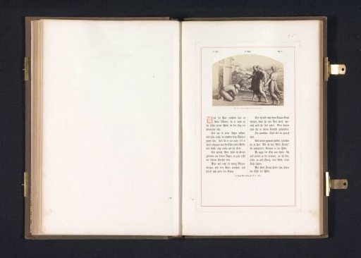 Photographic reproduction of a print after a fresco of the Visit of the Angels to Abraham by Raphael for the Loggias in the Vatican
