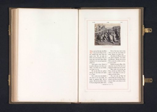 Photographic reproduction of a print after a fresco of the Adoration of the Golden Calf by Raphael for the loggias in the Vatican