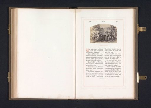 Photographic reproduction of a print after a fresco of the Crossing of the Jordan by Raphael for the loggias in the Vatican