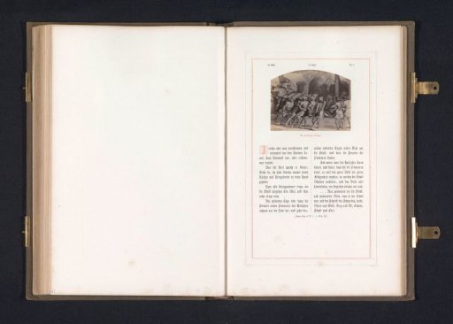 Photographic reproduction of a print after a fresco of the Fall of Jericho by Raphael for the loggias in the Vatican