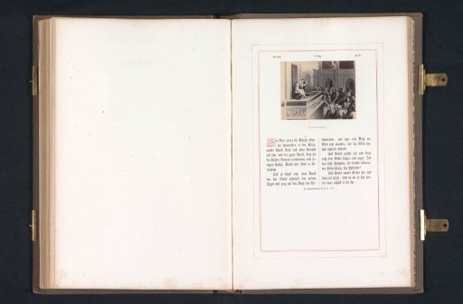 Photographic reproduction of a print after a fresco of David seeing Bathsheba by Raphael for the loggias in the Vatican