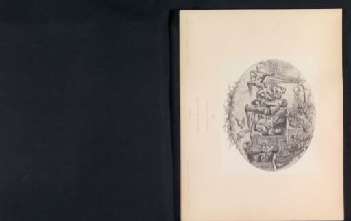 Photographic Reproduction of a Drawing of Children Playing Outdoors
