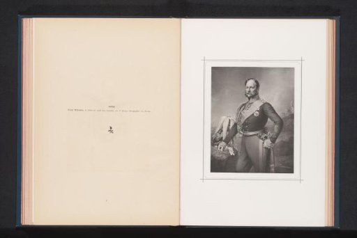 Photographic reproduction of a portrait of Wilhelm I at the age of 57