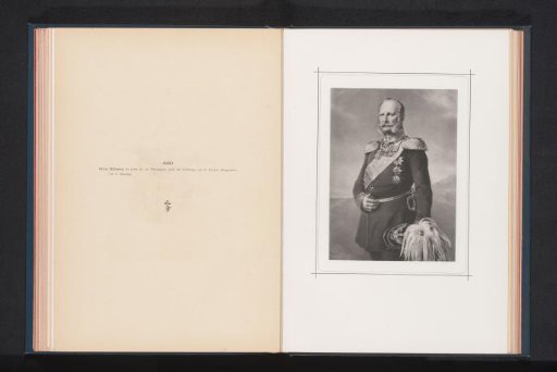 Photographic reproduction of a portrait of Wilhelm I at the age of 62