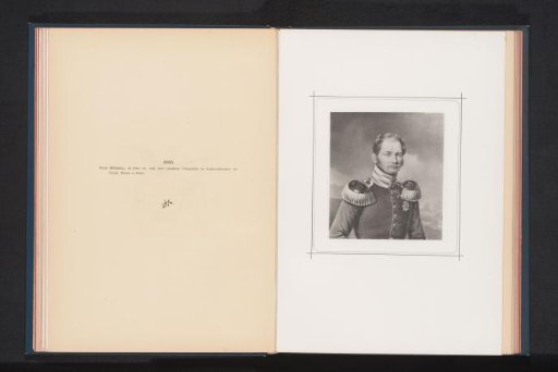 Photographic reproduction of a portrait of Wilhelm I at the age of 38