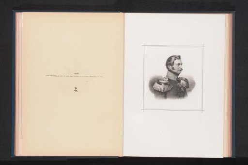 Photographic reproduction of a portrait of Wilhelm I at the age of 43