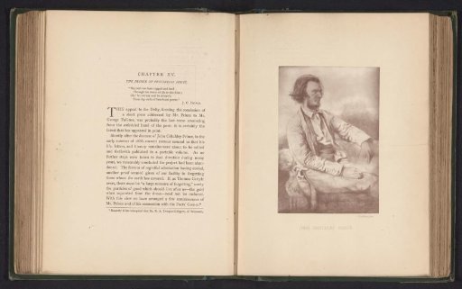 Photographic reproduction of a drawing of a portrait of John Critchley Prince by W. Morton