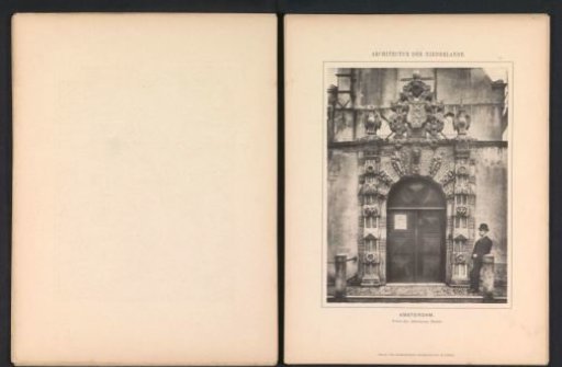 View of the entrance to the Athenaeum Illustre in Amsterdam, located in the Agnietenkapel