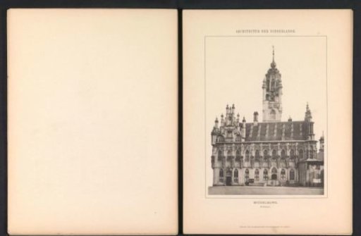 View of the town hall of Middelburg
