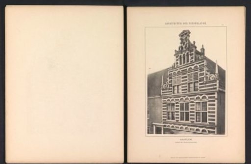 View of the facade of the Stads teekenschool in Haarlem