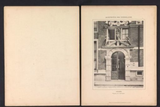 View of the door of the Sint-Jorisdoelen in Hoorn