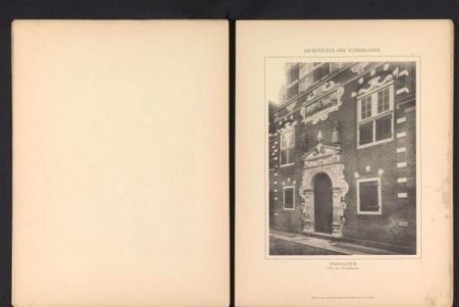 View of the gate of the Old Orphanage in Enkhuizen