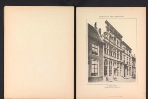View of the building De Steenrotse at Dwarskaai in Middelburg