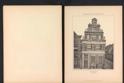View of a facade of a building in the Westerstraat in Enkhuizen