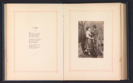 Affectionate couple in traditional dress