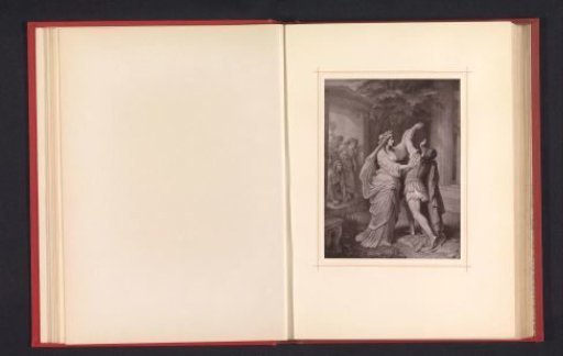 Photographic reproduction of a drawing depicting Orestes and Iphigenia