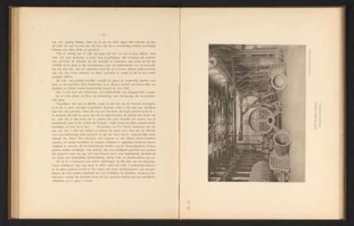 Interior with workers in the boiler shop of the machine factory of Gebroeders Stork & Co.