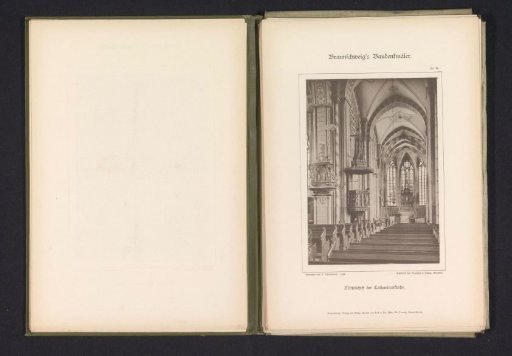 Interior of St. Catherine's Church in Braunschweig