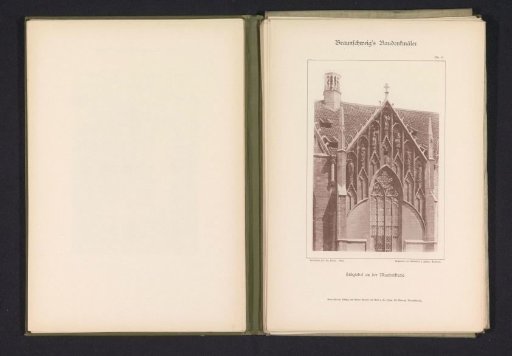 Part of the southern facade of St. Martin's Church in Braunschweig