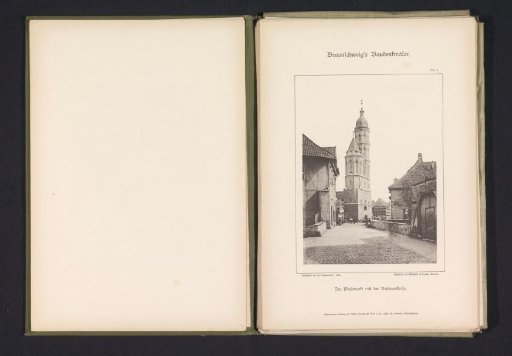 View of the Wollmarkt and St. Andrew's Church in Braunschweig