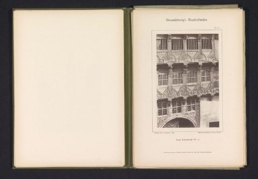 Part of the Facade of a House at Langestraße 9 in Braunschweig
