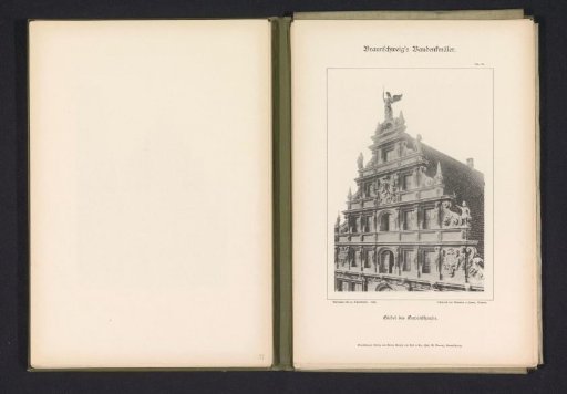 Part of the Front Facade of the Gewandhaus in Braunschweig