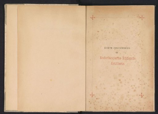 Short history of the Dutch mounted artillery