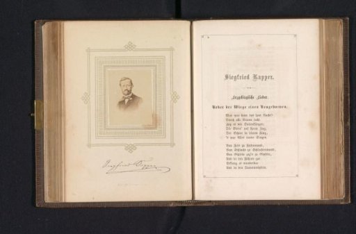 Portrait of Siegfried Kapper, also known as Isaac Salomon Kapper