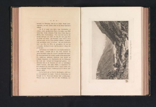 Photographic reproduction of a drawing, representing a view of Odda
